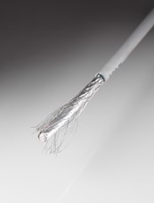 Antenna cable, white 7 mm.